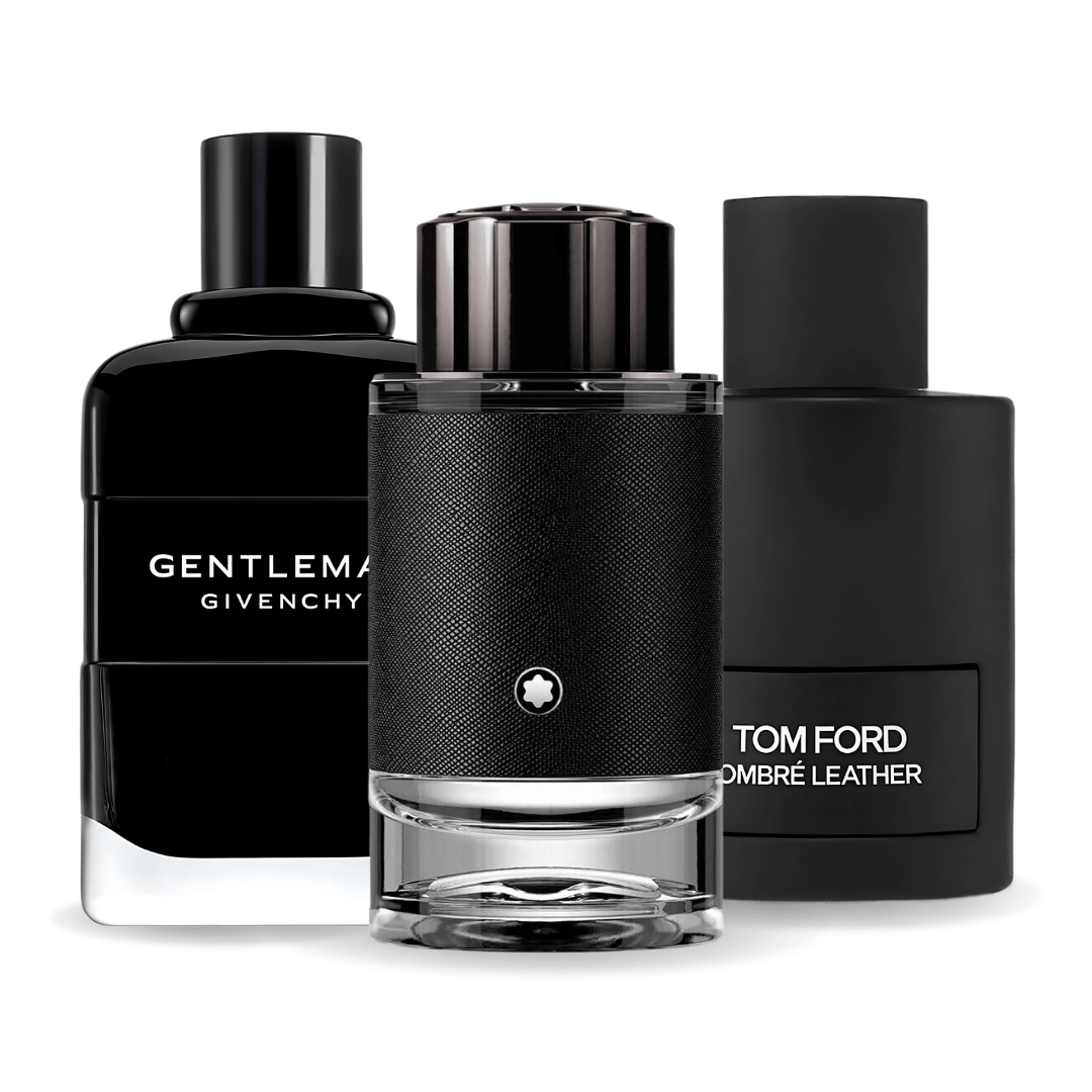 Set de 3 Perfumes | Tom Ford Ombre Leather, Givenchy Gentleman, Montblanc Explorer 100 ml