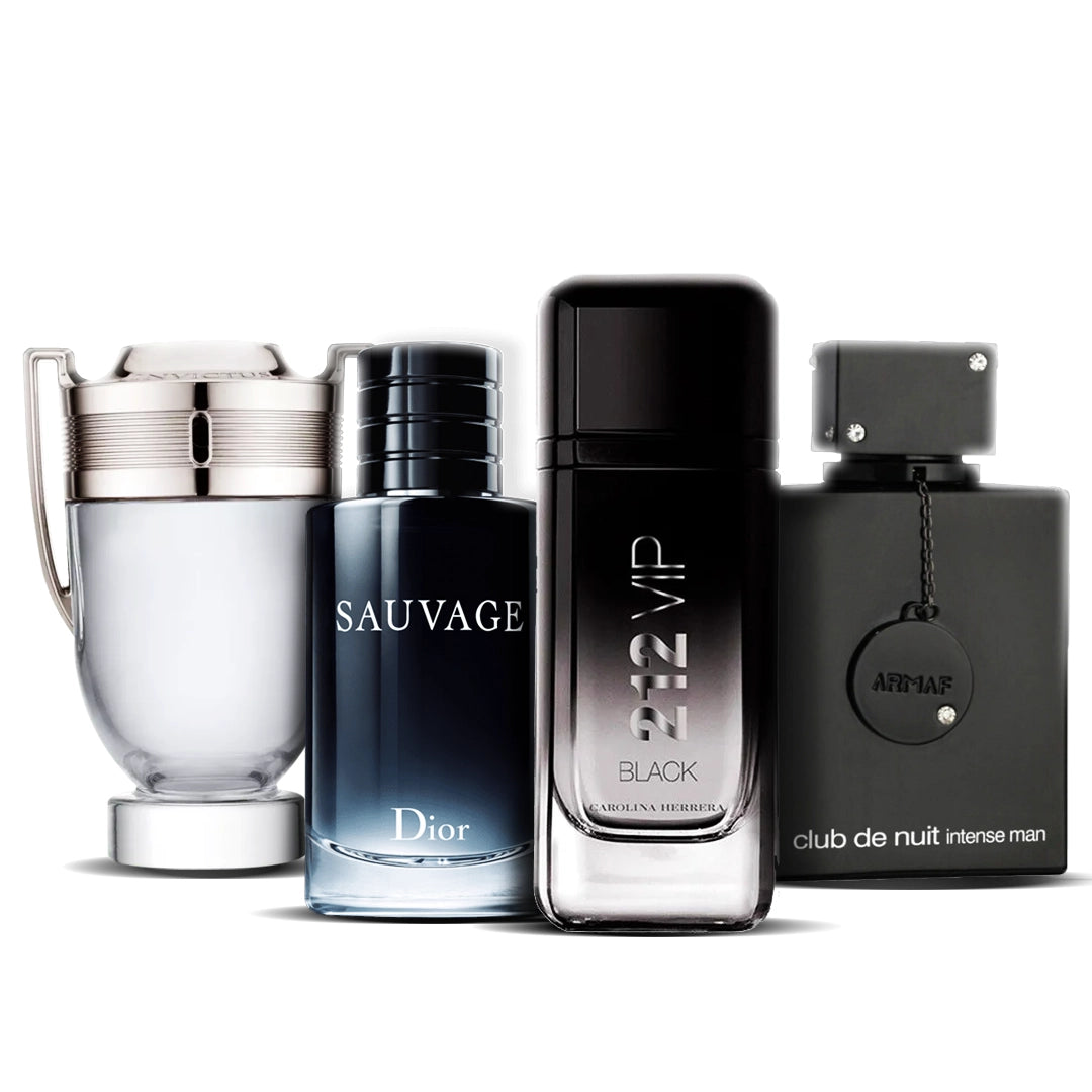 Set de 4 Perfumes | One Million Royal + 212 VIP Men + Sauvage Dior + Versace Eros 100 ml
